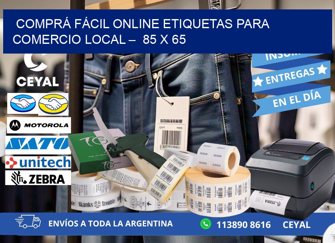 COMPRÁ FÁCIL ONLINE ETIQUETAS PARA COMERCIO LOCAL – 85 x 65