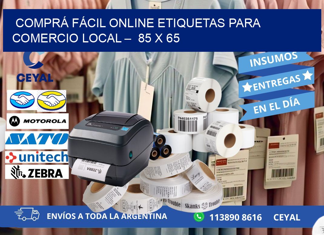 COMPRÁ FÁCIL ONLINE ETIQUETAS PARA COMERCIO LOCAL –  85 x 65