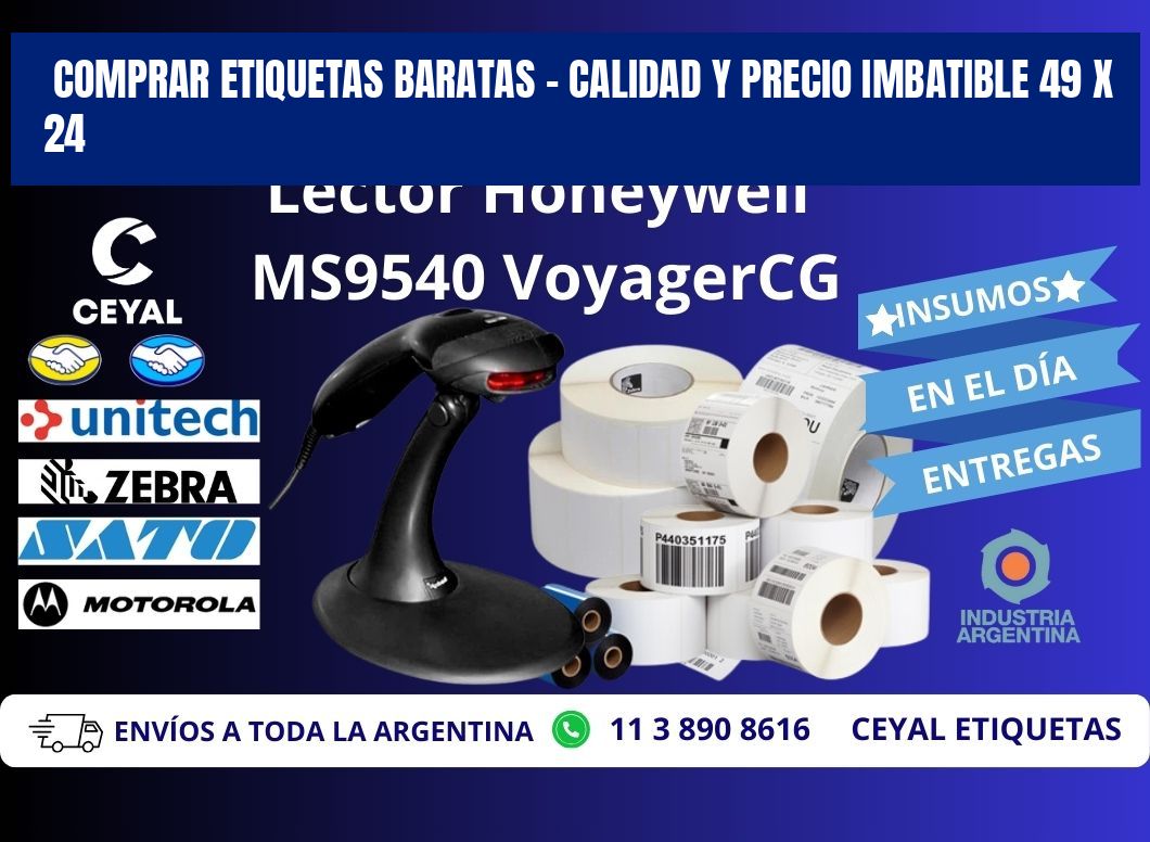 COMPRAR ETIQUETAS BARATAS – CALIDAD Y PRECIO IMBATIBLE 49 x 24