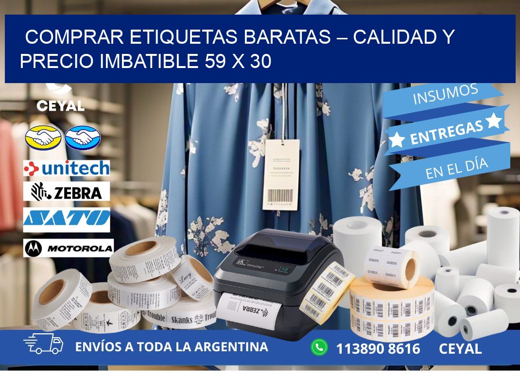 COMPRAR ETIQUETAS BARATAS – CALIDAD Y PRECIO IMBATIBLE 59 x 30