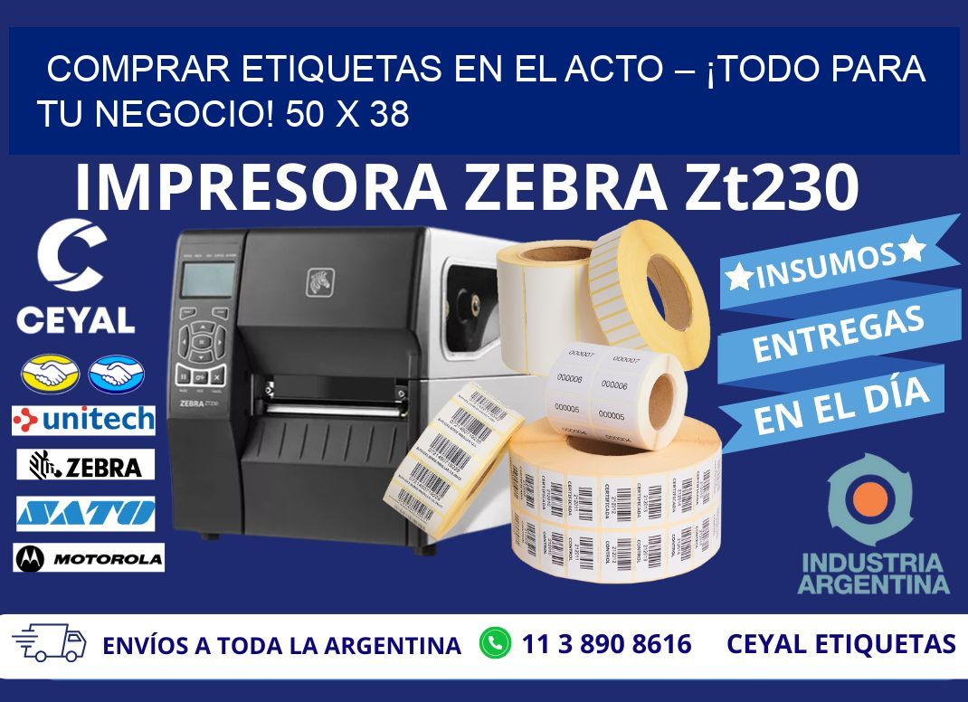 COMPRAR ETIQUETAS EN EL ACTO – ¡TODO PARA TU NEGOCIO! 50 x 38