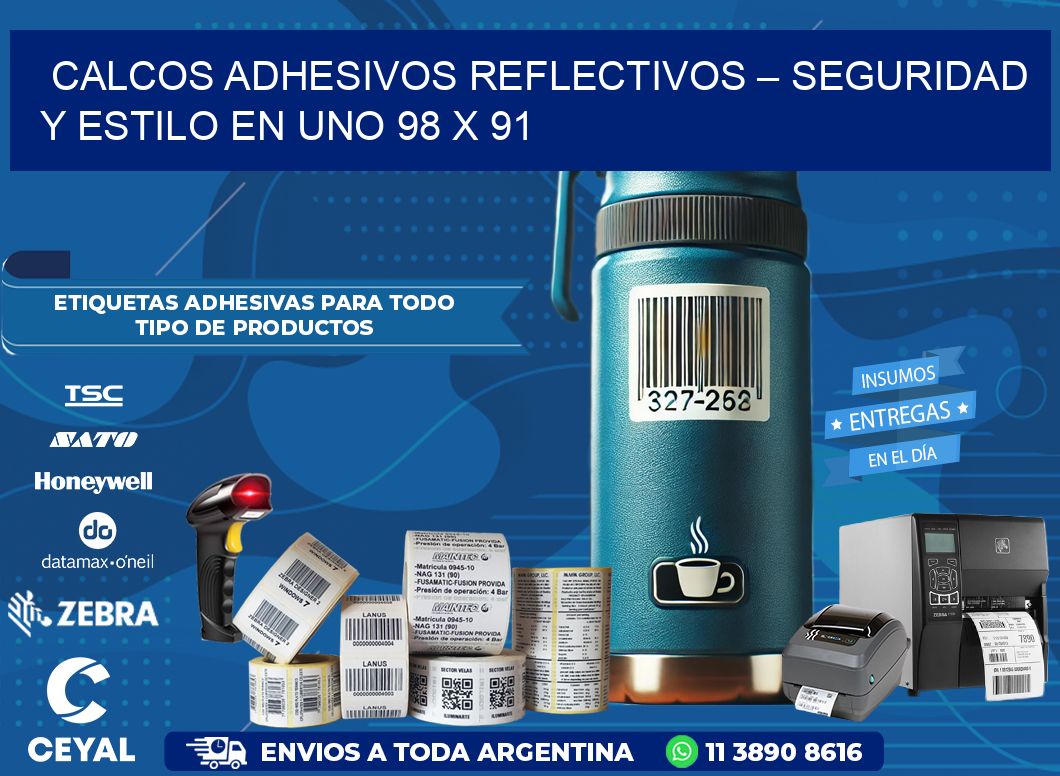 Calcos Adhesivos Reflectivos – Seguridad y Estilo en Uno 98 x 91