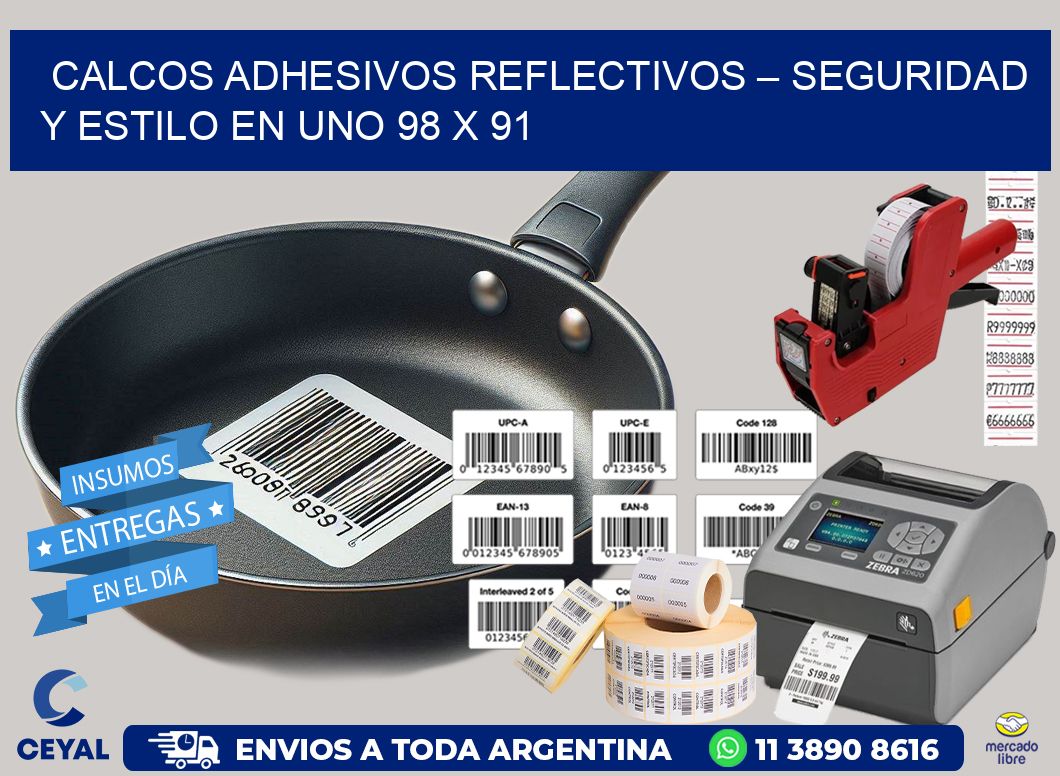 Calcos Adhesivos Reflectivos – Seguridad y Estilo en Uno 98 x 91