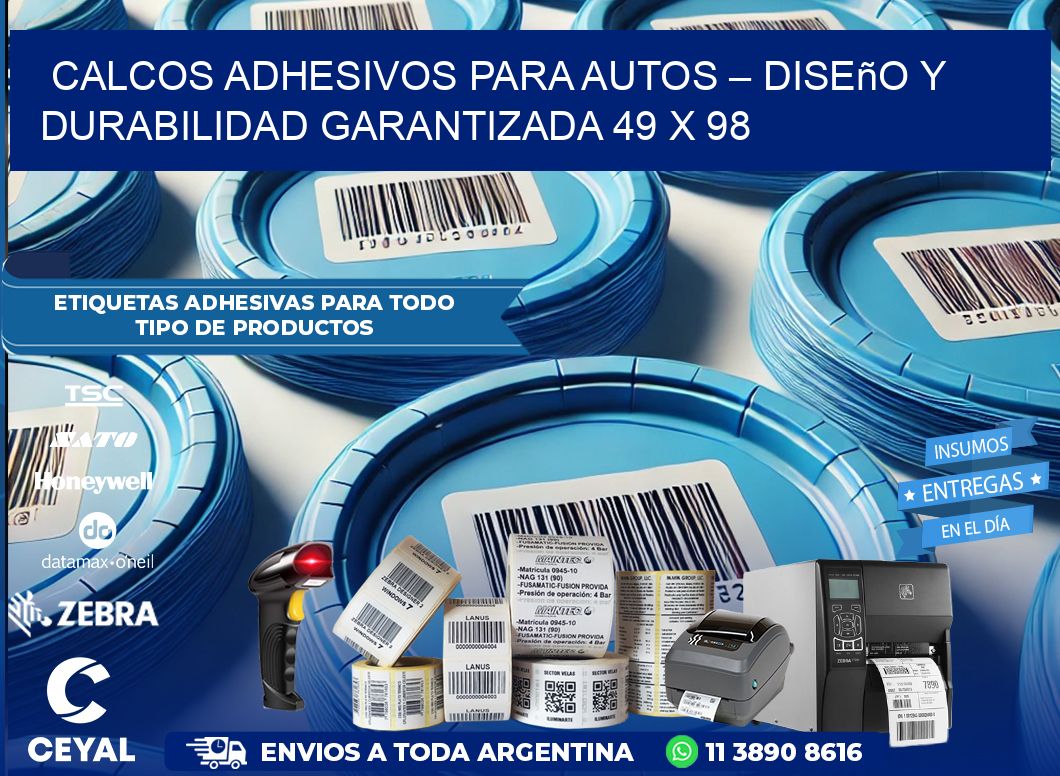Calcos Adhesivos para Autos – Diseño y Durabilidad Garantizada 49 x 98