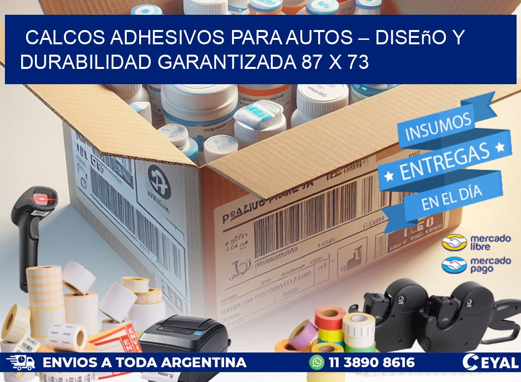Calcos Adhesivos para Autos – Diseño y Durabilidad Garantizada 87 x 73