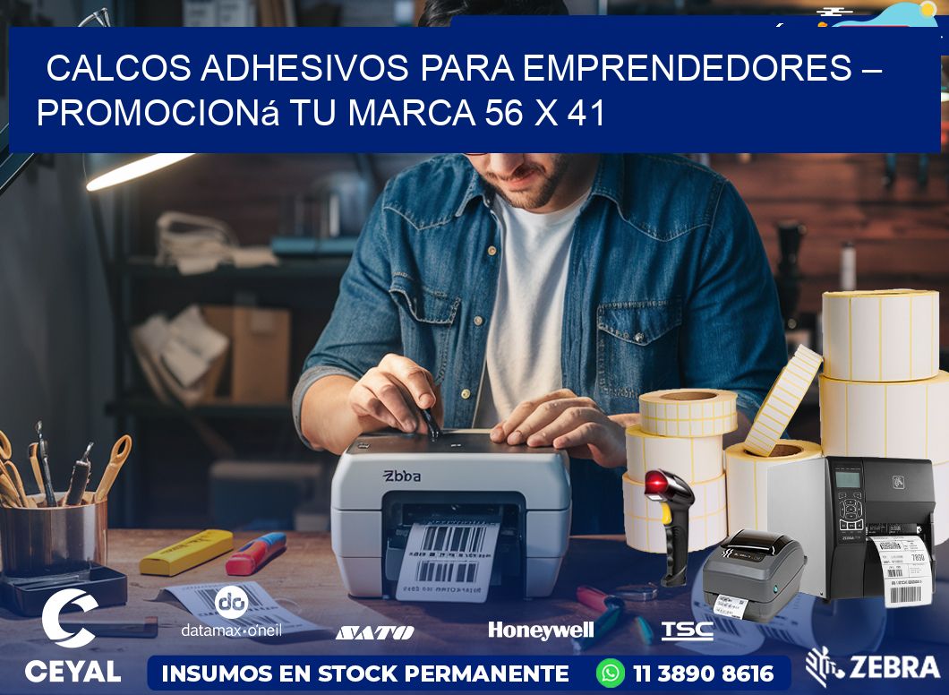Calcos Adhesivos para Emprendedores – Promocioná Tu Marca 56 x 41