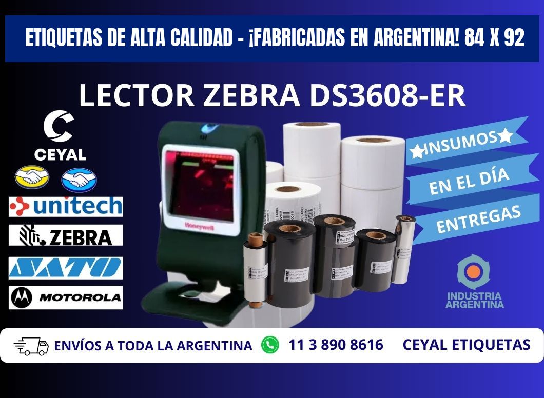 ETIQUETAS DE ALTA CALIDAD – ¡FABRICADAS EN ARGENTINA! 84 x 92