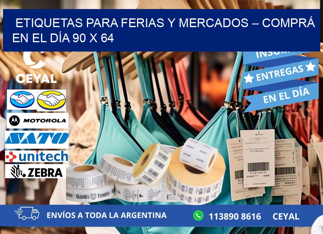 ETIQUETAS PARA FERIAS Y MERCADOS – COMPRÁ EN EL DÍA 90 x 64