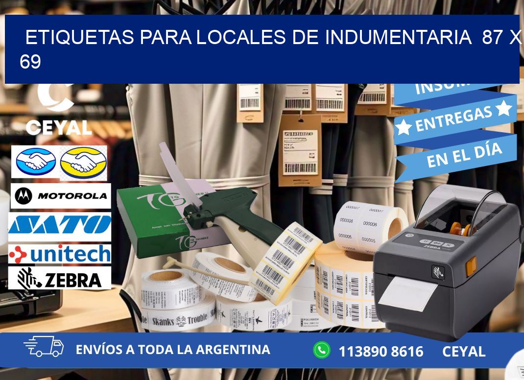ETIQUETAS PARA LOCALES DE INDUMENTARIA 87 x 69