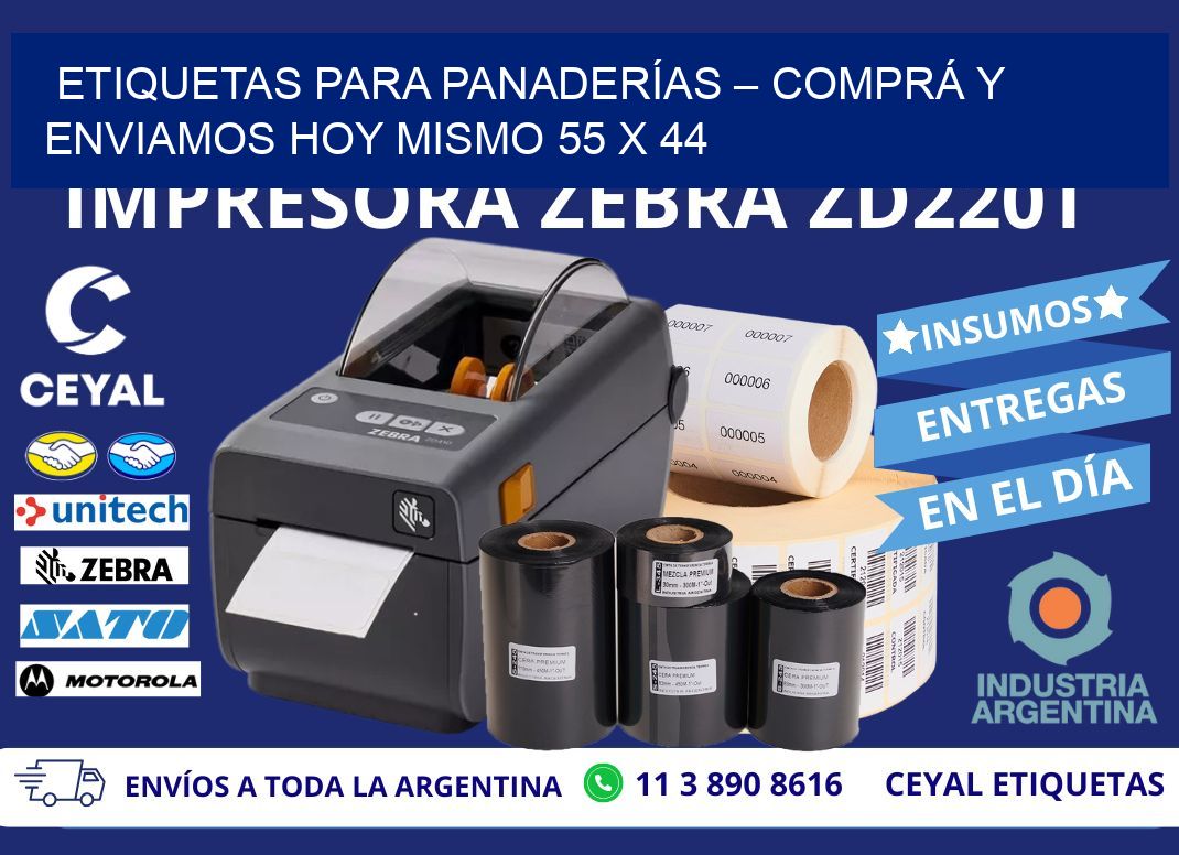 ETIQUETAS PARA PANADERÍAS – COMPRÁ Y ENVIAMOS HOY MISMO 55 x 44