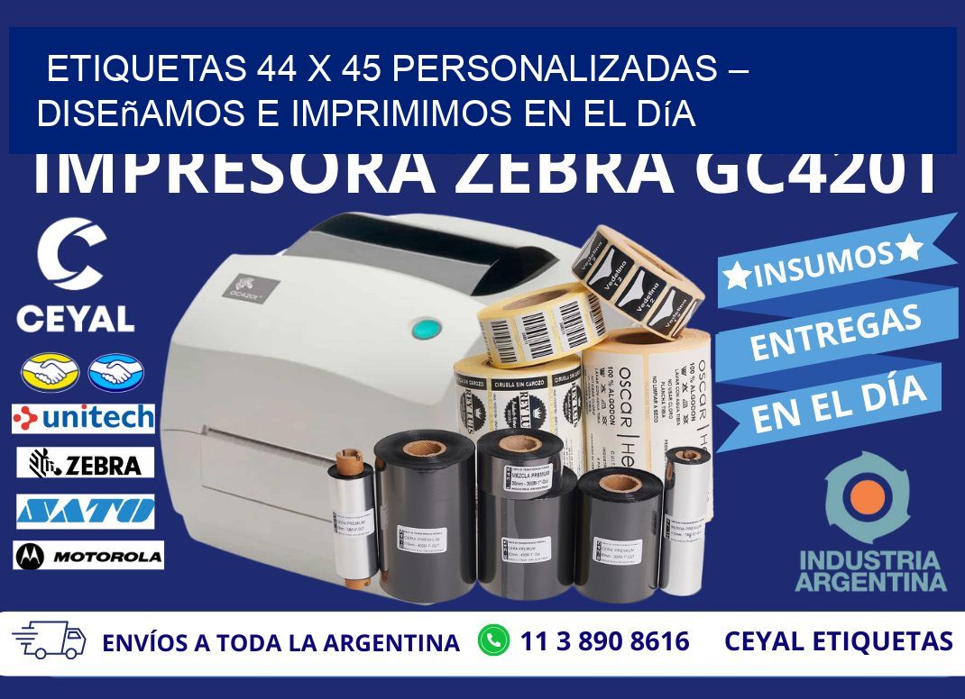 Etiquetas 44 x 45 Personalizadas – Diseñamos e Imprimimos en el Día
