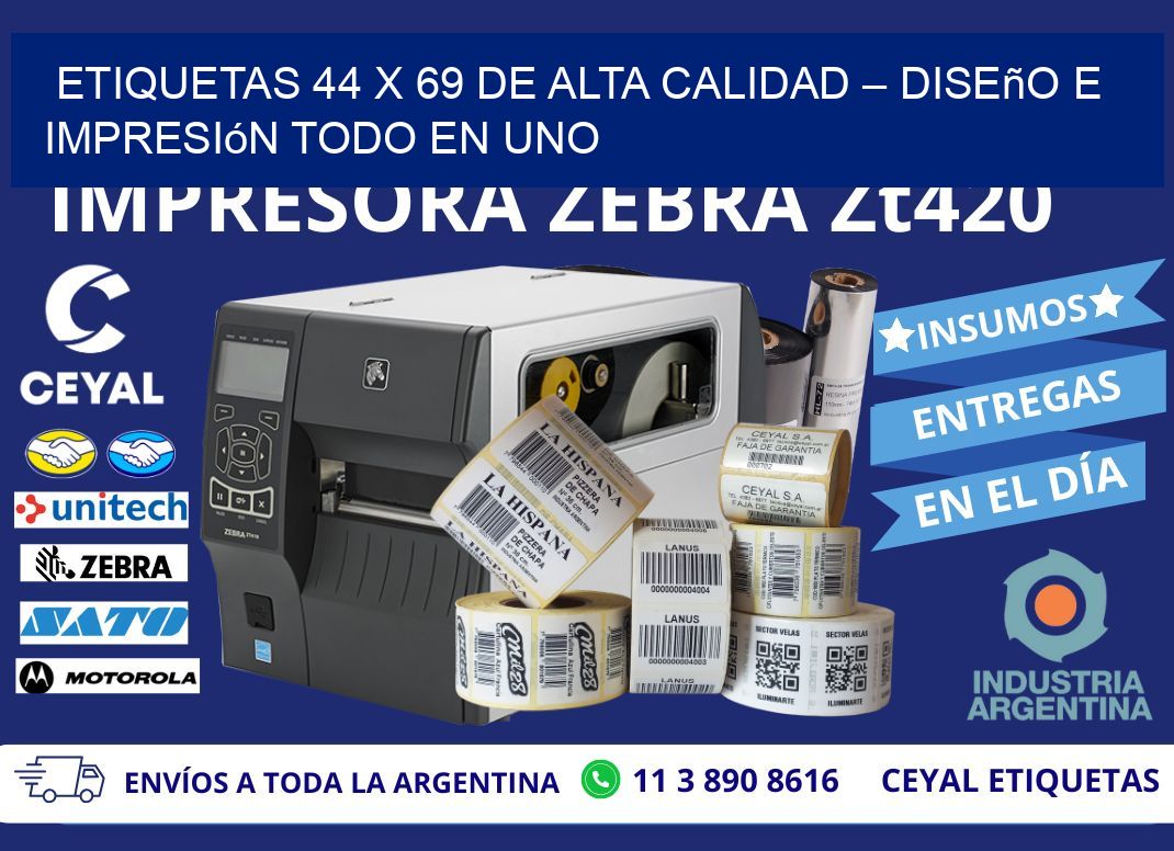 Etiquetas 44 x 69 de Alta Calidad – Diseño e Impresión Todo en Uno