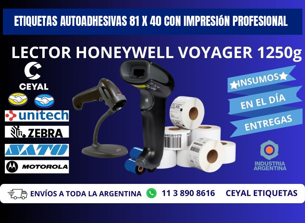 Etiquetas Autoadhesivas 81 x 40 con Impresión Profesional