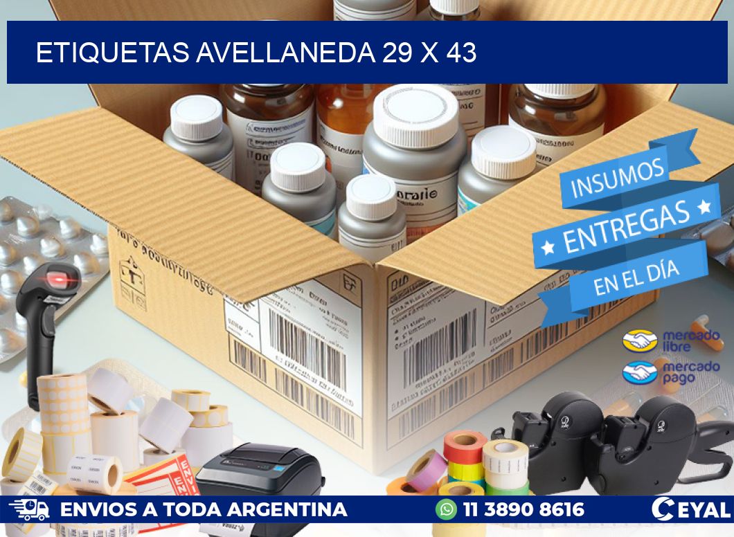 Etiquetas Avellaneda 29 x 43