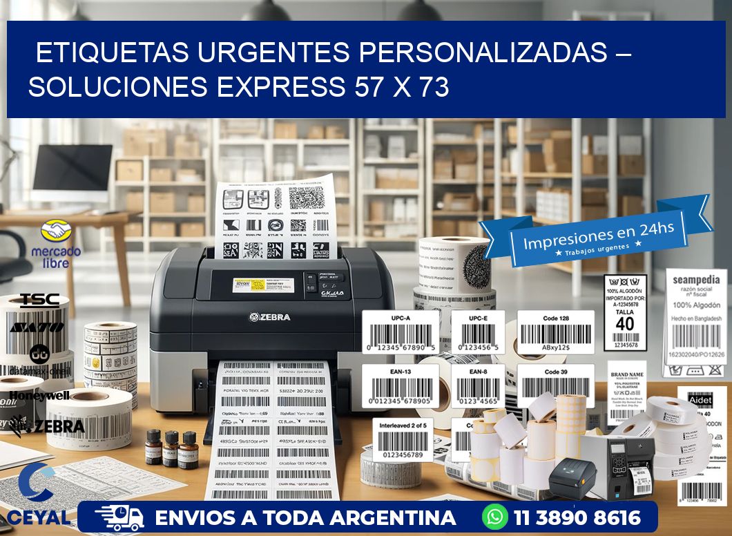 Etiquetas Urgentes Personalizadas – Soluciones Express 57 x 73