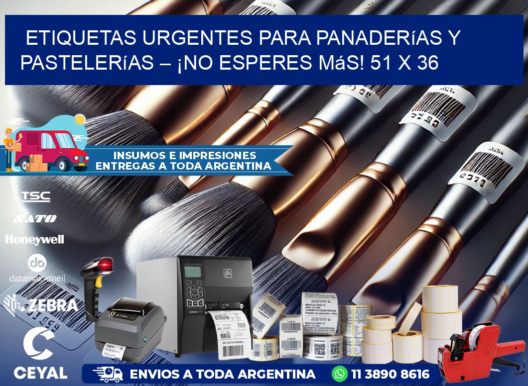 Etiquetas Urgentes para Panaderías y Pastelerías – ¡No Esperes Más! 51 x 36