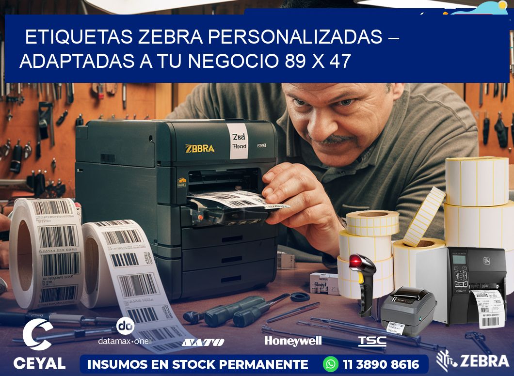Etiquetas Zebra Personalizadas – Adaptadas a tu Negocio 89 x 47