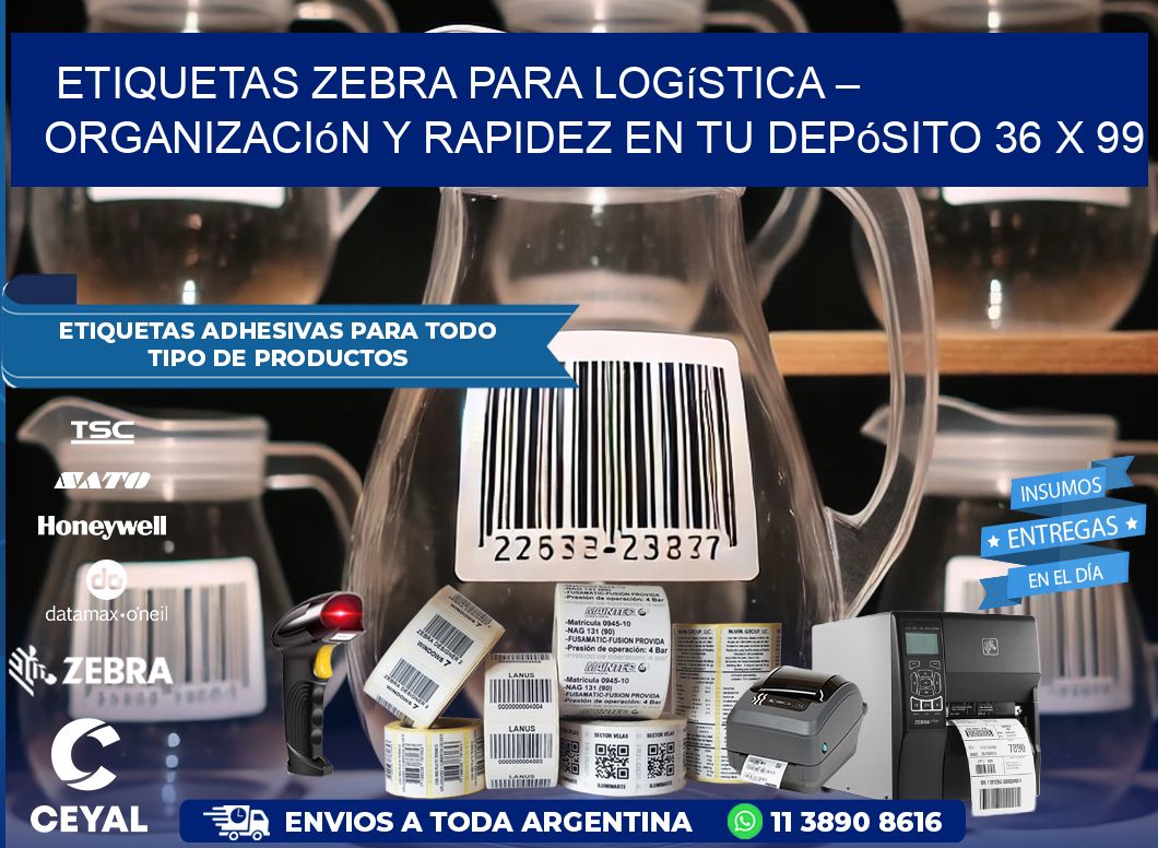 Etiquetas Zebra para Logística – Organización y Rapidez en tu Depósito 36 x 99