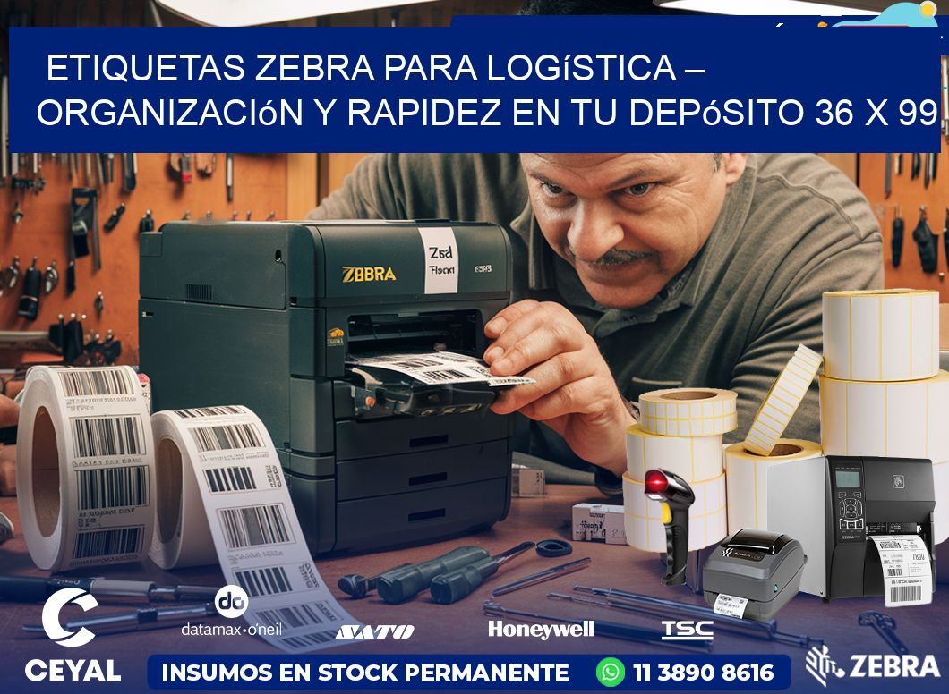 Etiquetas Zebra para Logística – Organización y Rapidez en tu Depósito 36 x 99
