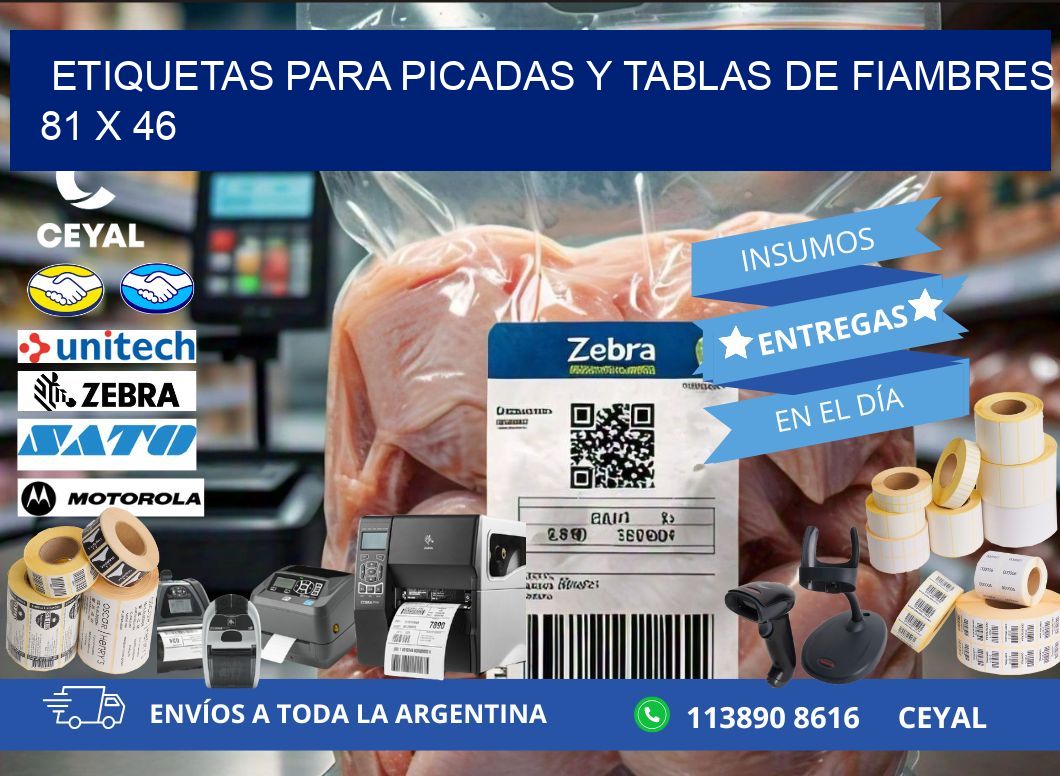 Etiquetas para picadas y tablas de fiambres 81 x 46