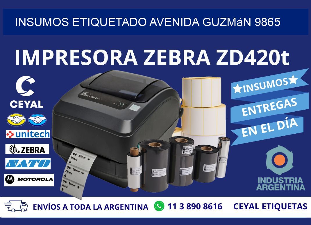 INSUMOS ETIQUETADO Avenida Guzmán 9865