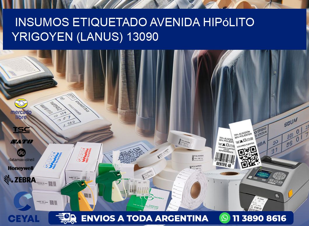 INSUMOS ETIQUETADO Avenida Hipólito Yrigoyen (lanus) 13090