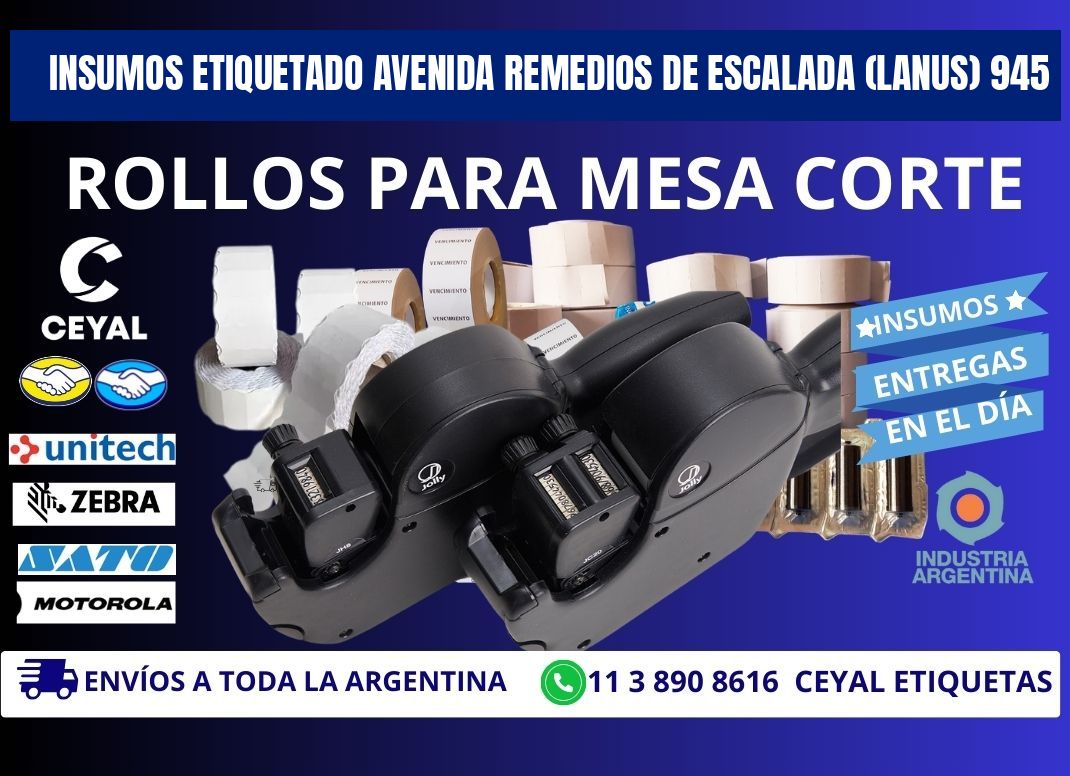 INSUMOS ETIQUETADO Avenida Remedios de Escalada (lanus) 945
