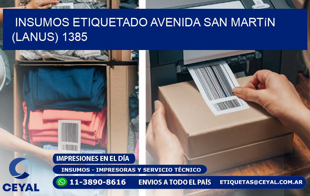INSUMOS ETIQUETADO Avenida San Martín (lanus) 1385