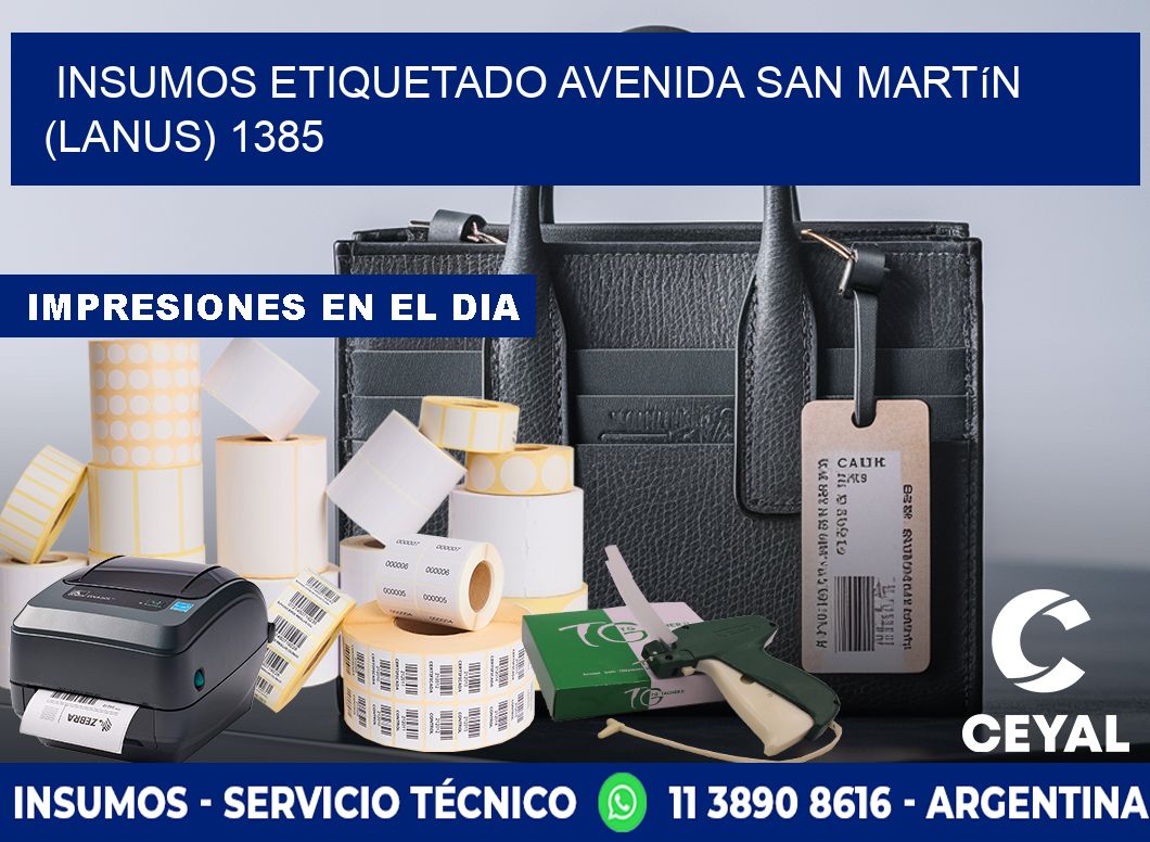 INSUMOS ETIQUETADO Avenida San Martín (lanus) 1385