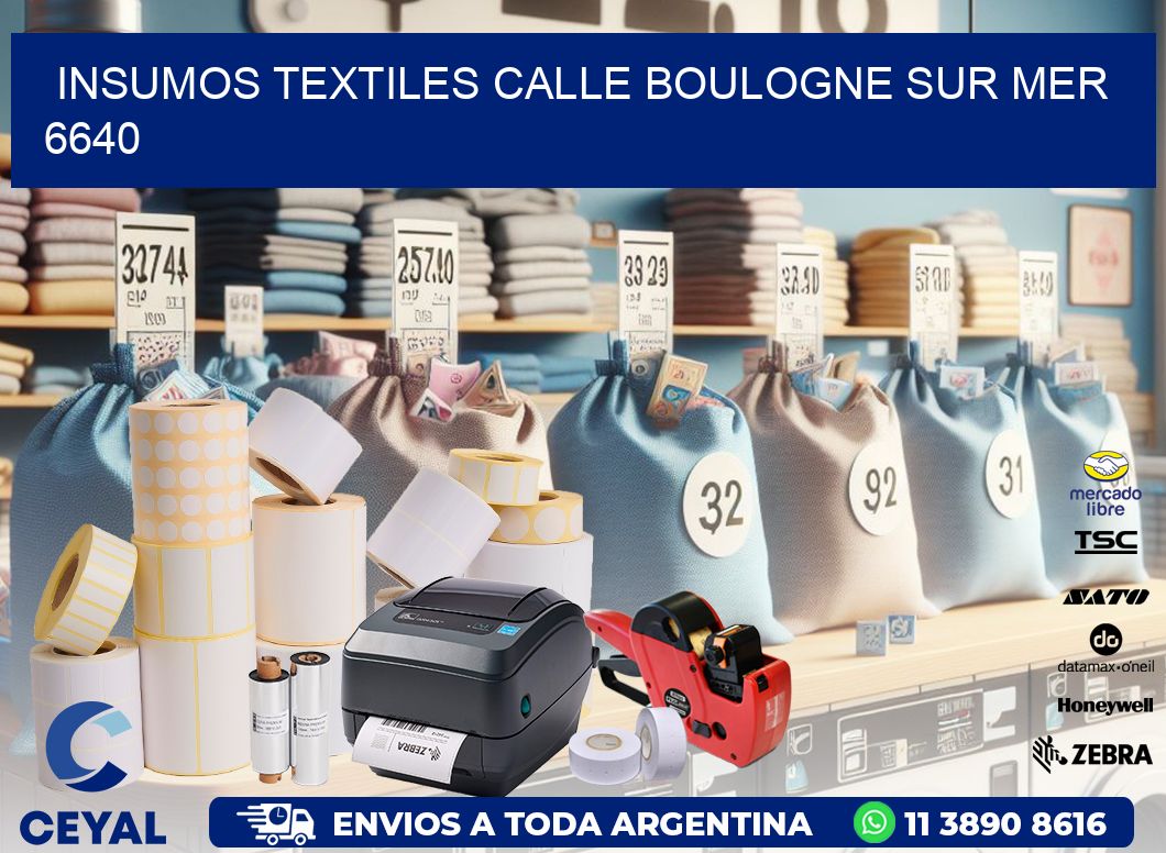 INSUMOS TEXTILES CALLE BOULOGNE SUR MER 6640