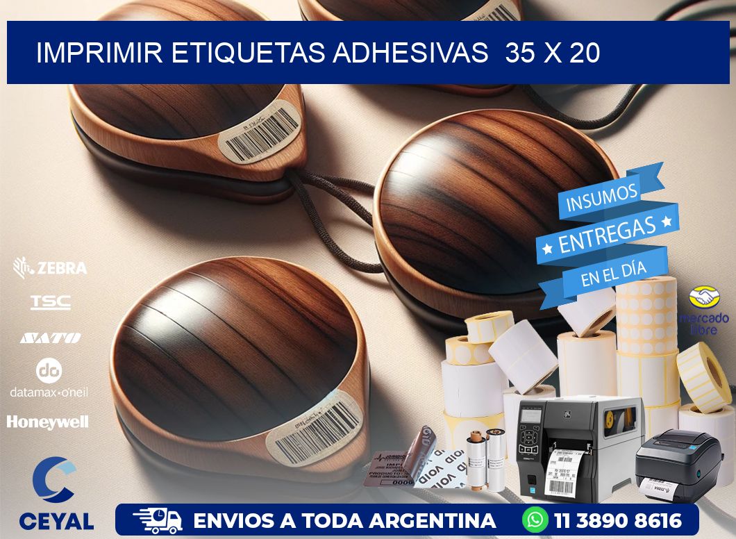 Imprimir Etiquetas adhesivas  35 x 20