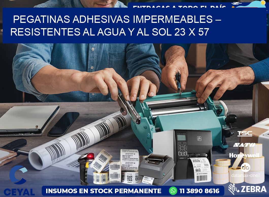 Pegatinas Adhesivas Impermeables – Resistentes al Agua y al Sol 23 x 57