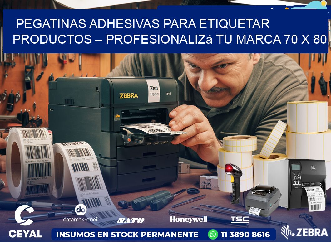 Pegatinas Adhesivas para Etiquetar Productos – Profesionalizá Tu Marca 70 x 80