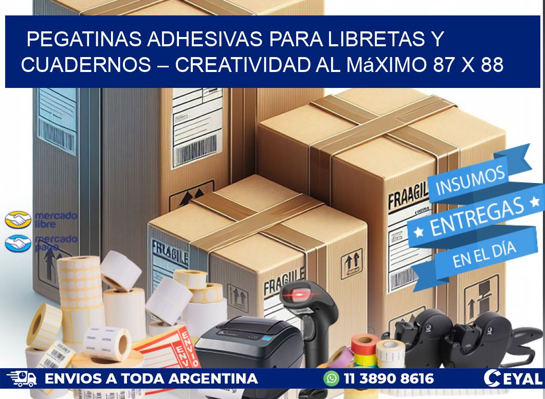 Pegatinas Adhesivas para Libretas y Cuadernos – Creatividad al Máximo 87 x 88