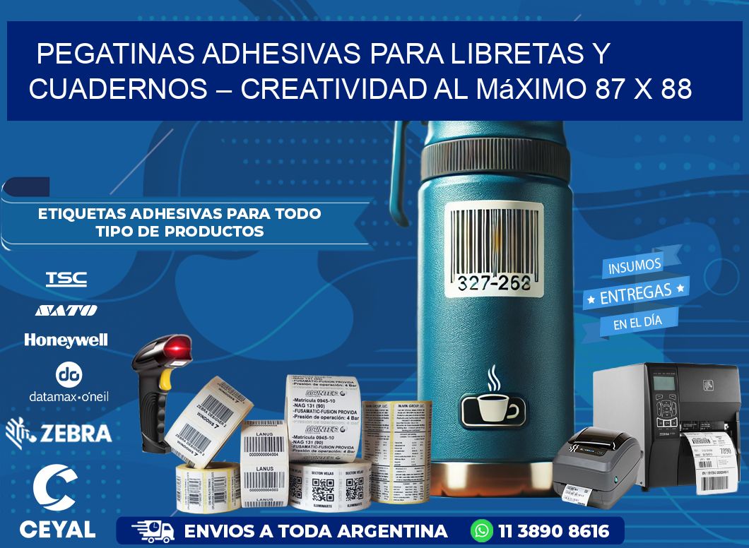 Pegatinas Adhesivas para Libretas y Cuadernos – Creatividad al Máximo 87 x 88