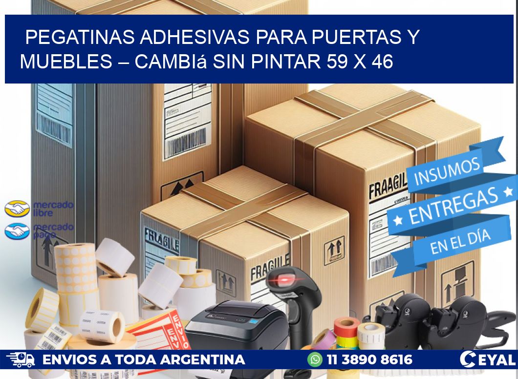 Pegatinas Adhesivas para Puertas y Muebles – Cambiá sin Pintar 59 x 46
