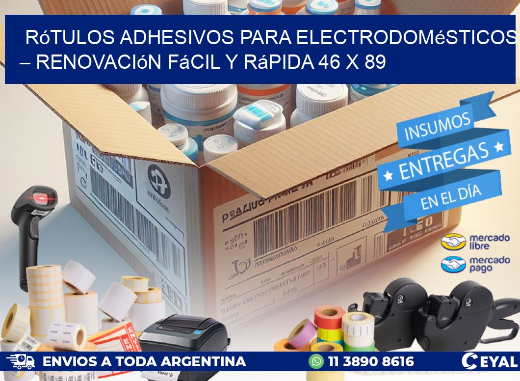 Rótulos Adhesivos para Electrodomésticos – Renovación Fácil y Rápida 46 x 89