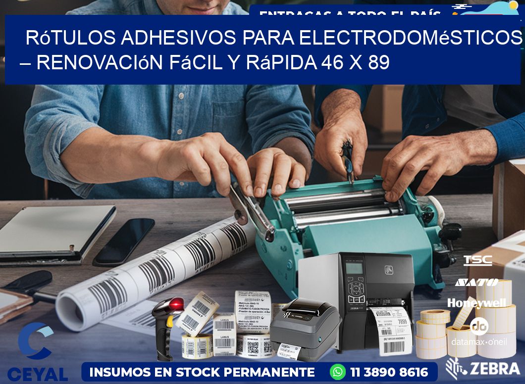 Rótulos Adhesivos para Electrodomésticos – Renovación Fácil y Rápida 46 x 89