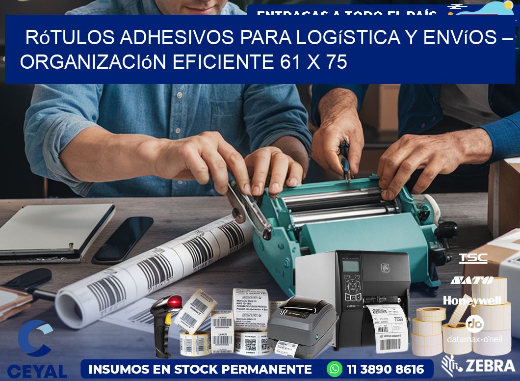 Rótulos Adhesivos para Logística y Envíos – Organización Eficiente 61 x 75