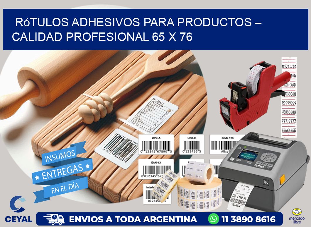 Rótulos Adhesivos para Productos – Calidad Profesional 65 x 76