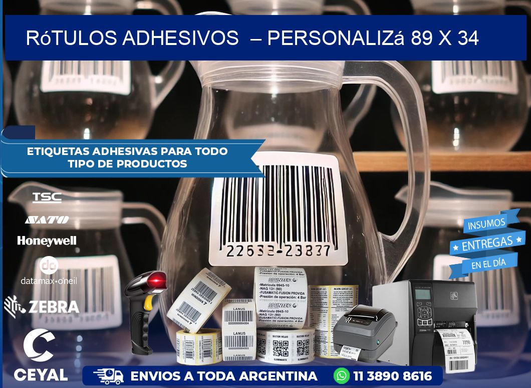 Rótulos Adhesivos  – Personalizá 89 x 34
