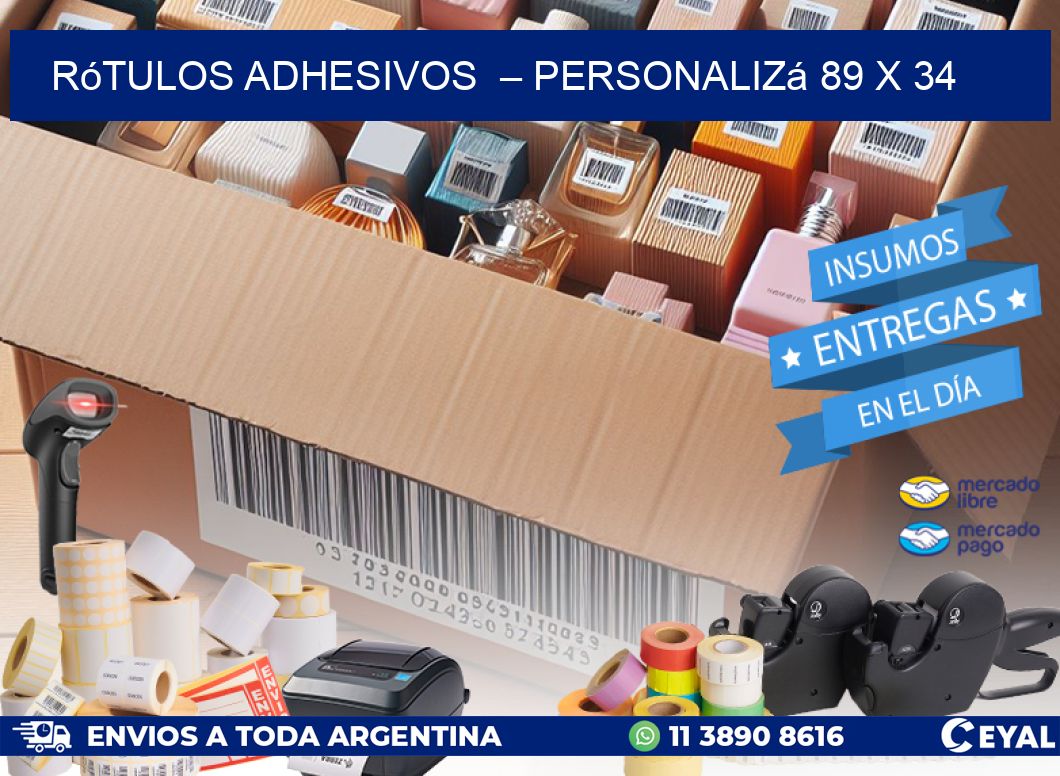 Rótulos Adhesivos  – Personalizá 89 x 34