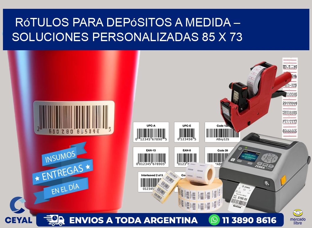 Rótulos para Depósitos a Medida – Soluciones Personalizadas 85 x 73