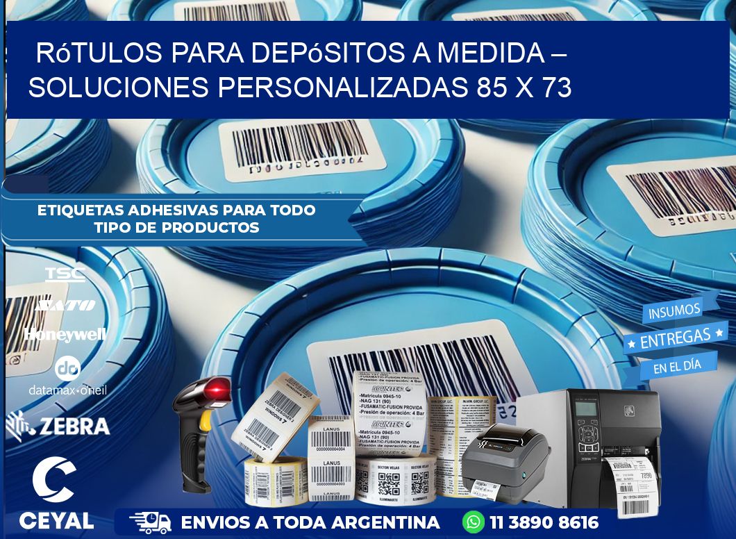 Rótulos para Depósitos a Medida – Soluciones Personalizadas 85 x 73
