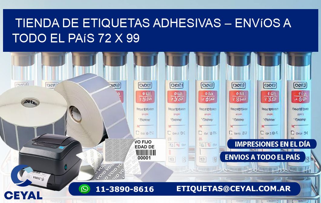 Tienda de Etiquetas Adhesivas – Envíos a Todo el País 72 x 99