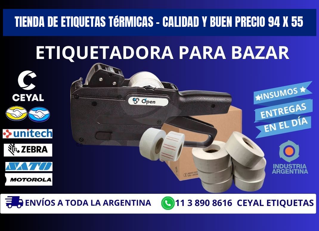 Tienda de Etiquetas Térmicas – Calidad y Buen Precio 94 x 55