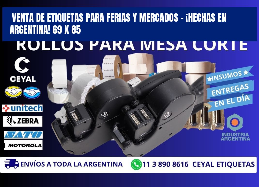 VENTA DE ETIQUETAS PARA FERIAS Y MERCADOS – ¡HECHAS EN ARGENTINA! 69 x 85