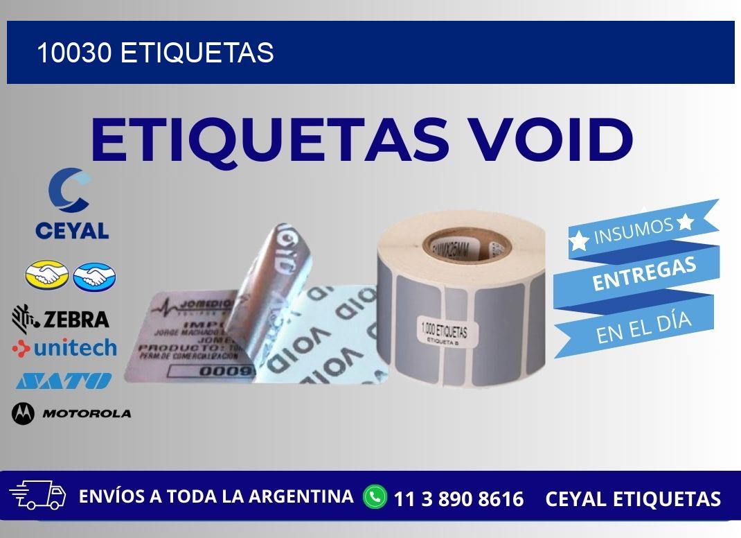 10030 ETIQUETAS
