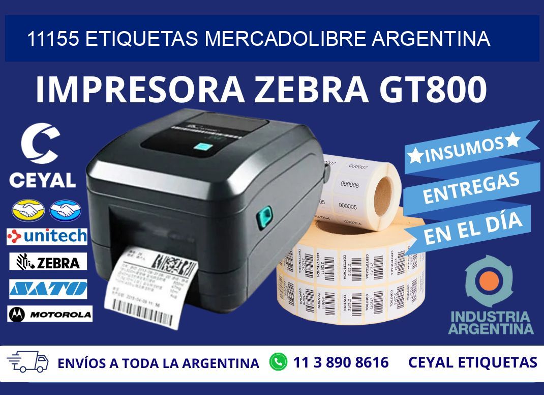 11155 ETIQUETAS MERCADOLIBRE ARGENTINA