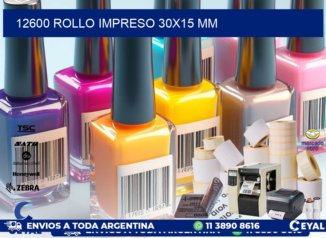 12600 ROLLO IMPRESO 30×15 mm